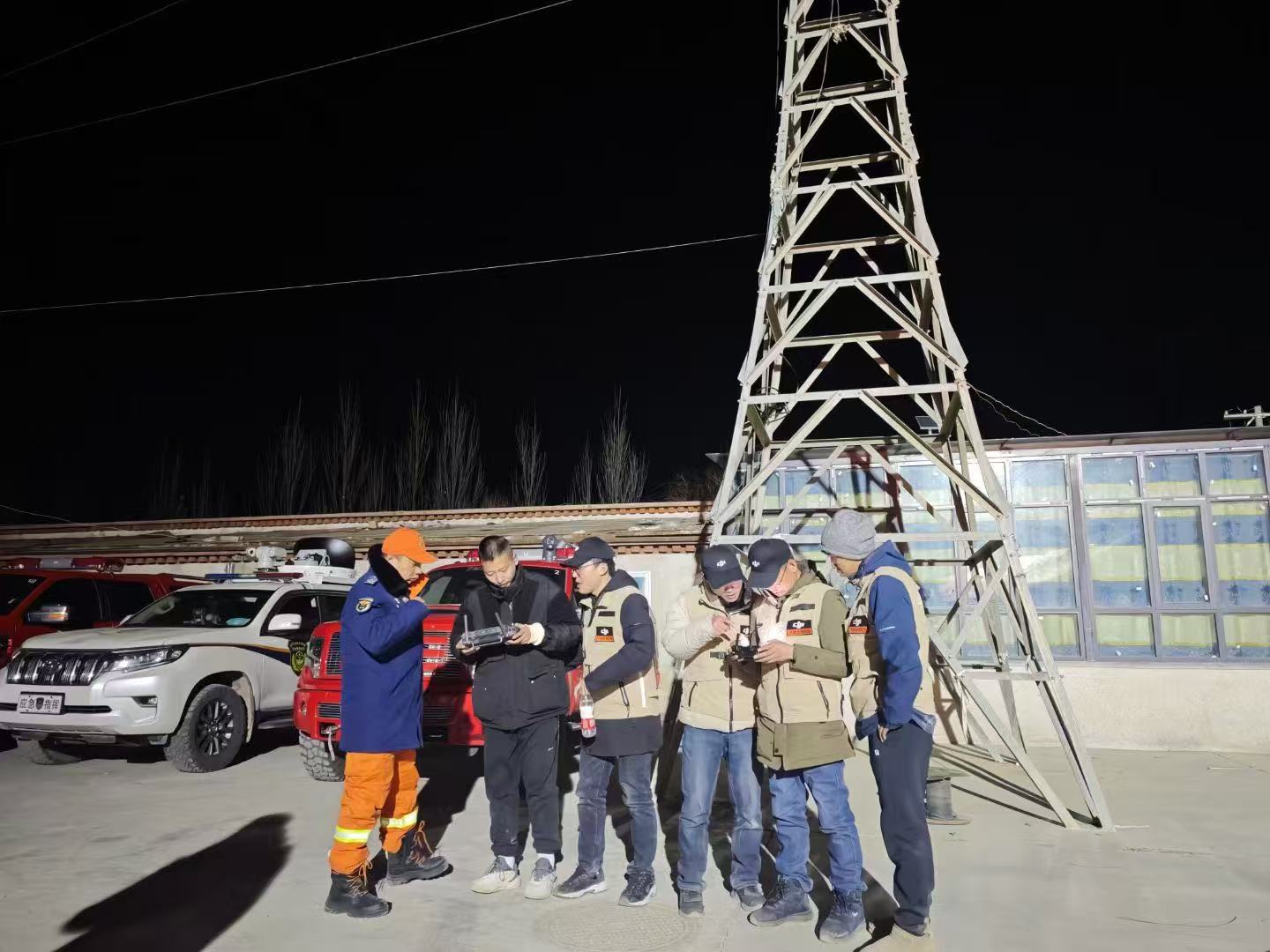 無人機團隊馳援現場，助力西藏日喀則市地震應急救援